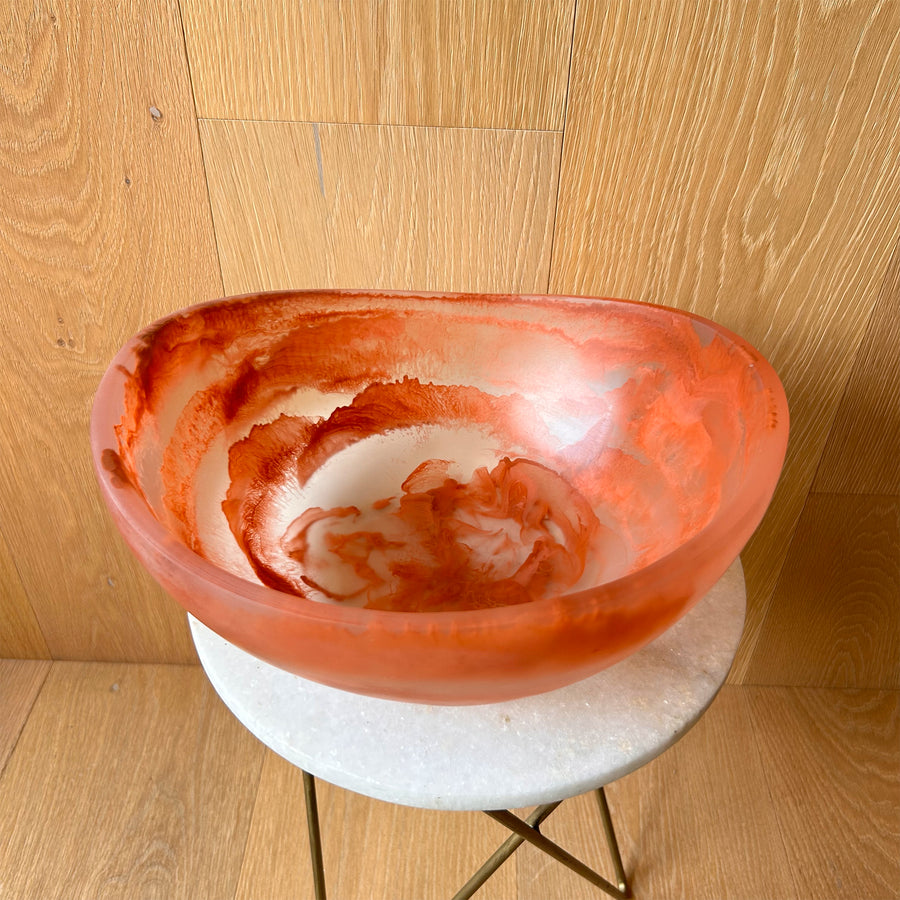 Bowl de Resina Fire Clay 33 x 30 x 13 cm.