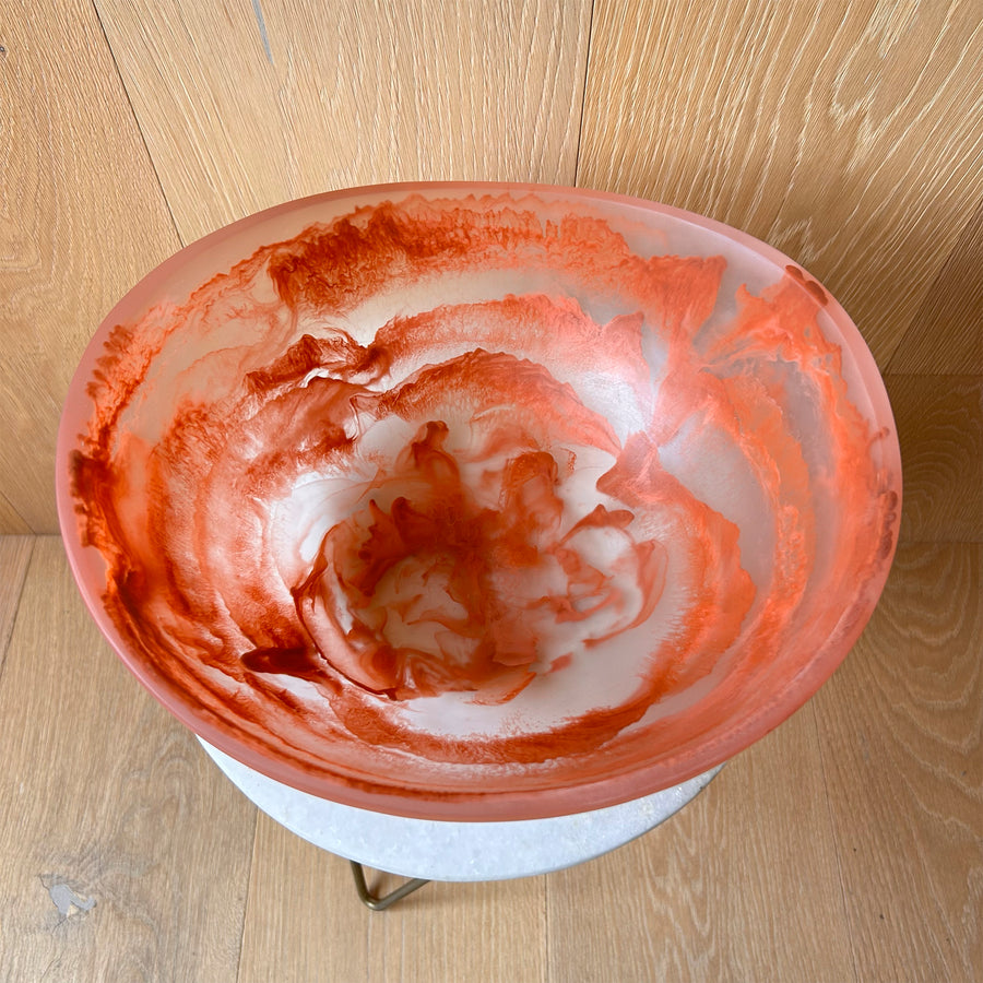 Bowl de Resina Fire Clay 33 x 30 x 13 cm.