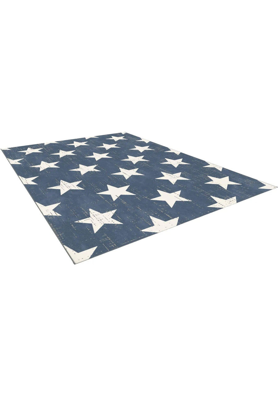 Tapete Fun Kids 108 Azul 1.2 x 1.7 m.
