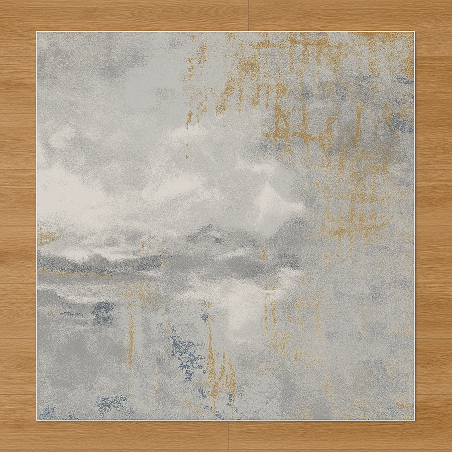 Tapete Meta Gray Square - 200 x 200 cm