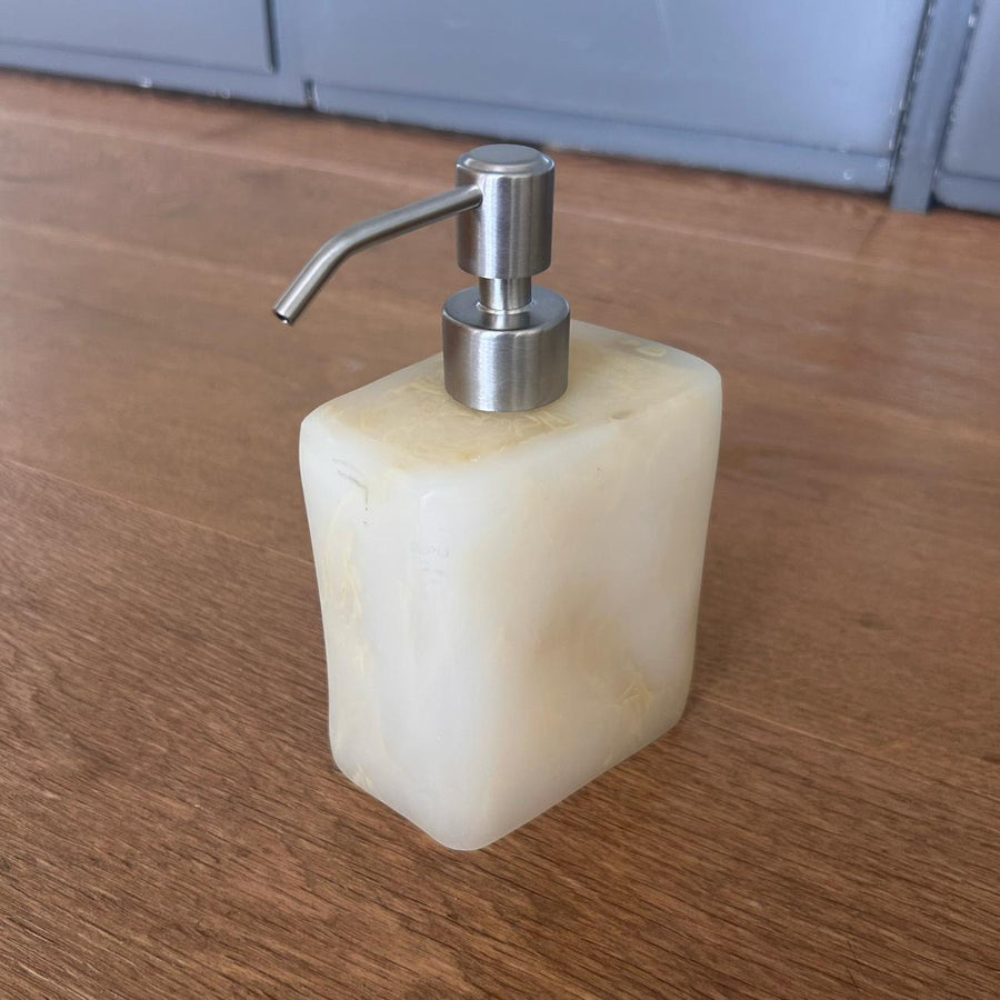 Set de Baño Orgánico Alabastro Beige – 6 Piezas de Resina Artesanal