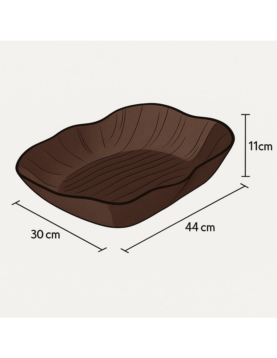 Bowl de Resina Corteza 44 x 30 x 11 cm