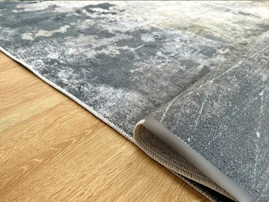 Tapete Elys Slate - Pelo Corto | 1.2 x 1.8 m