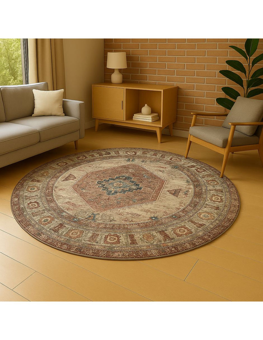 Tapete Ayean Currant - Pelo Corto | Redondo 2m D