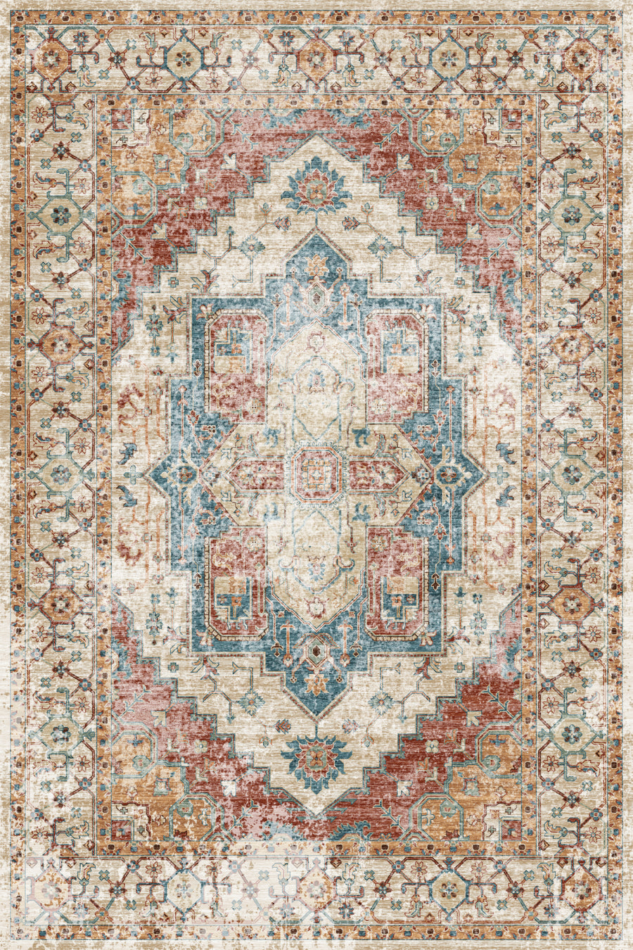 Tapete Aryan Terracotta 2 x 3 m.